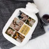Wärmflasche mit Ihren 5 Lieblingsfotos und Wunschtext
