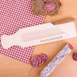 Wurstschneidebrett mit Gravur des Namens