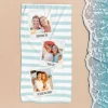 XL Badetuch mit 3 Fotos und Ihren Wunschtexten bedruckt
