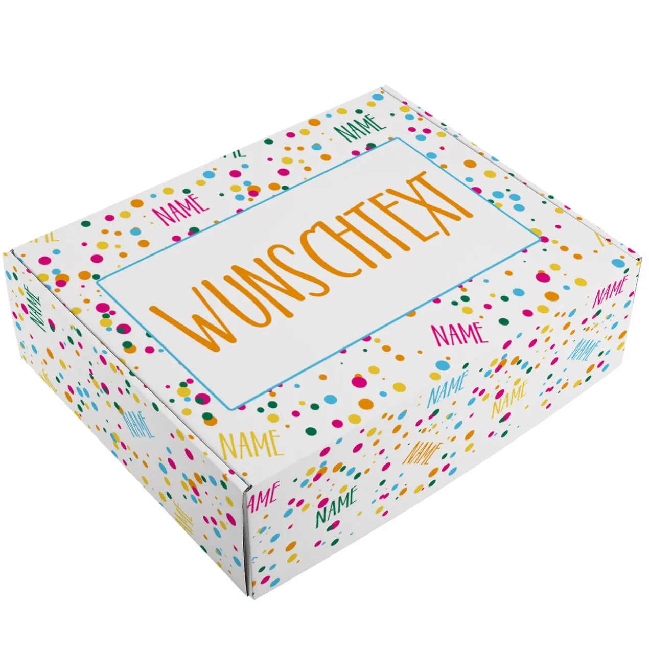 XL Geschenkbox zum Geburtstag mit Name und Wunschtext