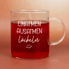 XL Leonardo-Teeglas mit Achtsamkeitsspruch 'Einatmen, Ausatmen, Lächeln' | Geschenk zu Weihnachten 570ml