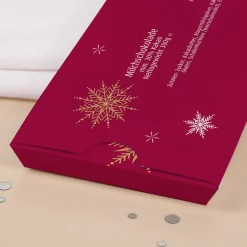 XL Schokolade zu Weihnachten mit Geldumschlag & Wunschtext personalisiert | Geld Geschenk fürs Fest