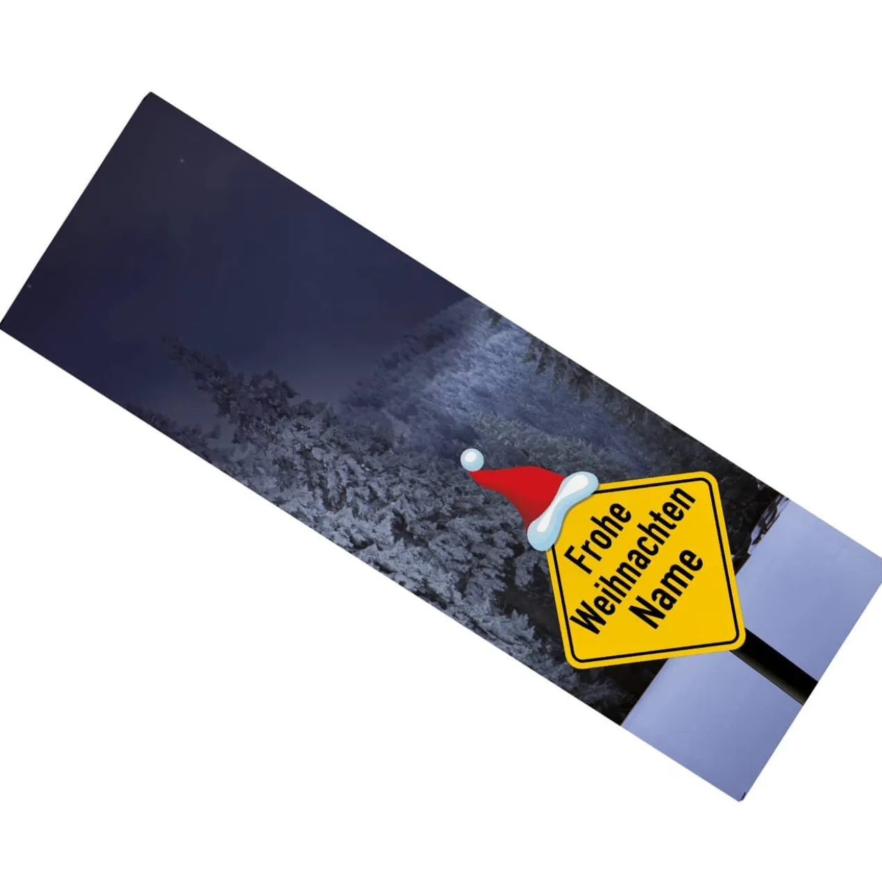 XL Weihnachtsschokolade mit Schild und Name