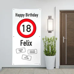 XXL-Banner - zum 18. Geburtstag im Hochformat