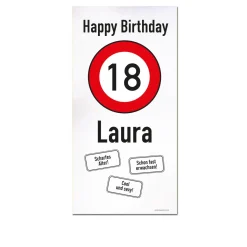 XXL-Banner - zum 18. Geburtstag im Hochformat