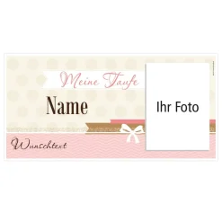 XXL Banner zur Taufe mit Foto und Taufspruch 1,60 x 0,80m