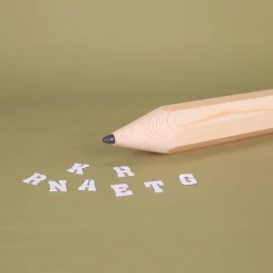 XXL Bleistift mit Radiergummi und Wunschtext in Übergröße! 35cm