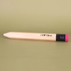 XXL Bleistift mit Radiergummi und Wunschtext in Übergröße! 35cm