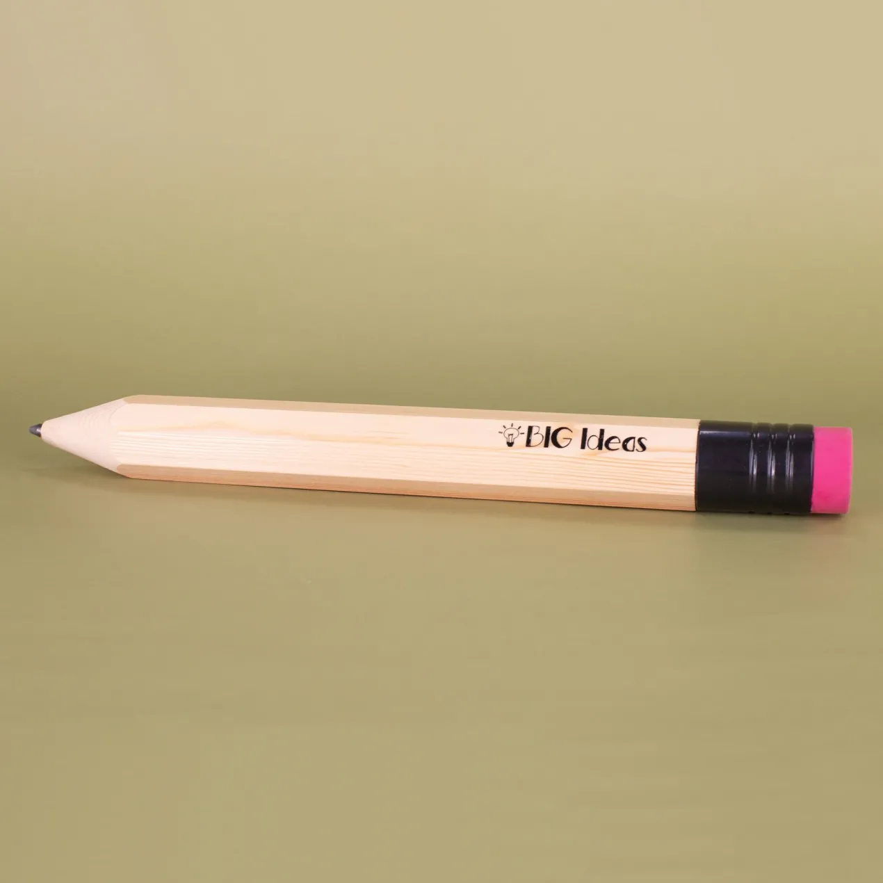 XXL Bleistift mit Radiergummi und Wunschtext in Übergröße! 35cm "Big Ideas"