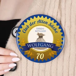 XXL-Button für alte Säcke zum Geburtstag