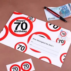 XXL Geldgeschenk zum 70. Geburtstag