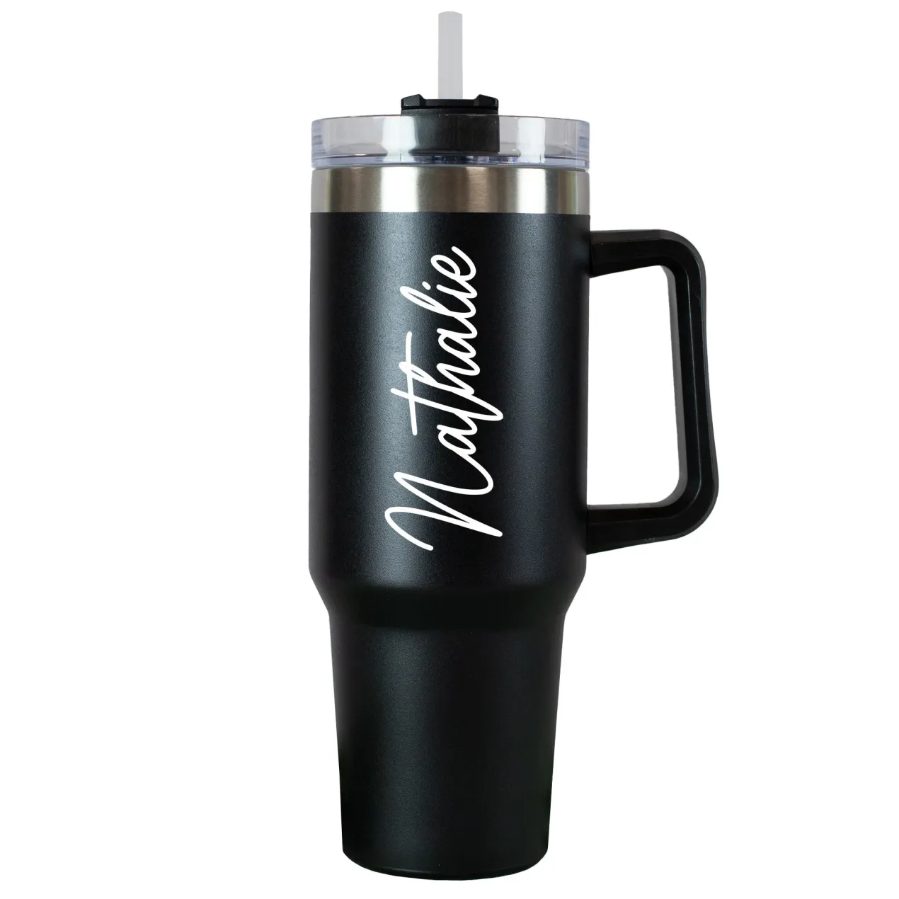 XXL Thermobecher personalisierbar mit Name | Auswahl Schriftfarbe | Thermo Cup 1,2 Liter