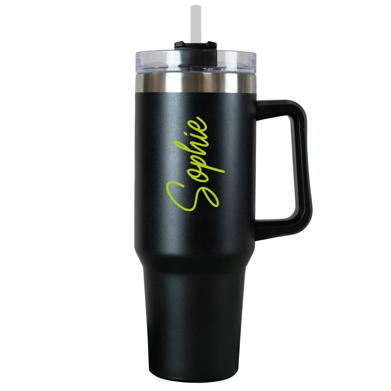 XXL Thermobecher personalisierbar mit Name | Auswahl Schriftfarbe | Thermo Cup 1,2 Liter