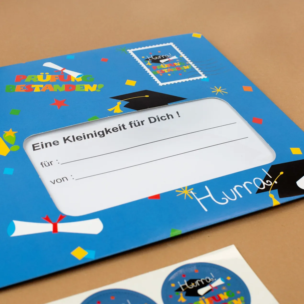 XXL Umschlag - Prüfung bestanden | Geld-Geschenk zum Schulabschluss, Abitur, Studienabschluss