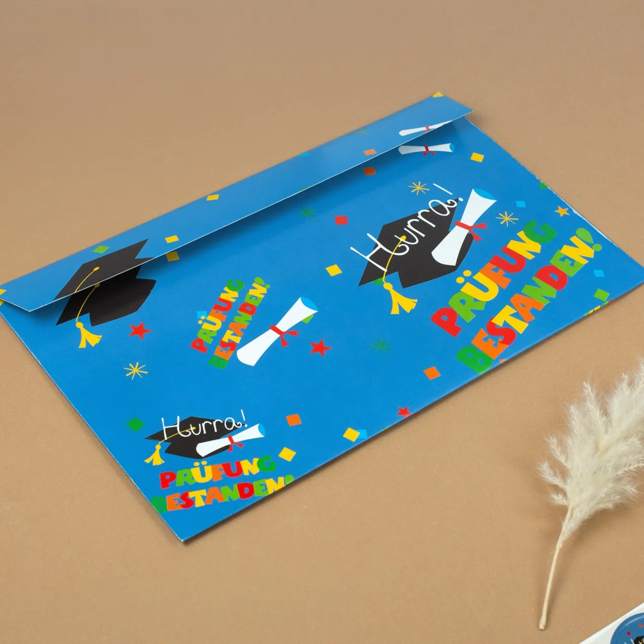 XXL Umschlag - Prüfung bestanden | Geld-Geschenk zum Schulabschluss, Abitur, Studienabschluss