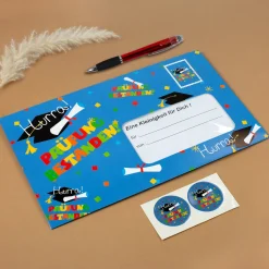 XXL Umschlag - Prüfung bestanden | Geld-Geschenk zum Schulabschluss, Abitur, Studienabschluss