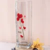 XXL Vase mit abstraktem Blumenmotiv und Ihrem Wunschnamen