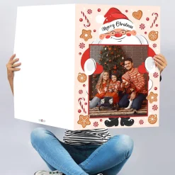 XXL Weihnachtskarte - Weihnachtsmann - mit Ihrem Wunschfoto