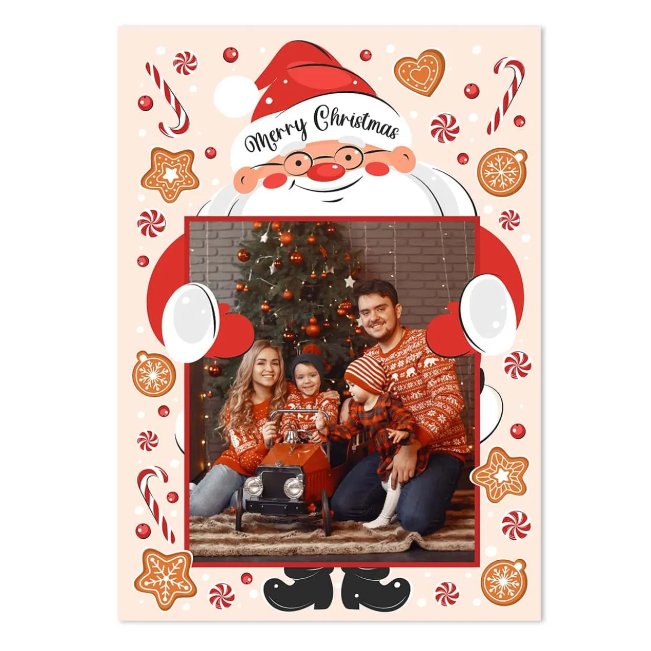 XXL Weihnachtskarte - Weihnachtsmann - mit Ihrem Wunschfoto