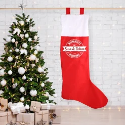 XXL Weihnachtssocke mit persönlichem Aufdruck für Weihnachtsgeschenke