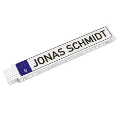 Zollstock Nummernschild mit Wunschname