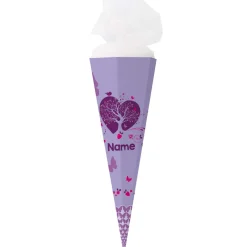 Zuckertüte mit magischem Schmetterlings-Motiv und Name