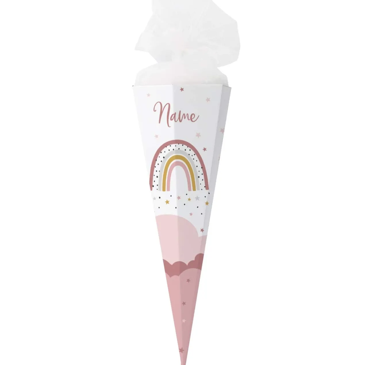 Zuckertüte mit Regenbogenmotiv für Mädchen