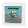 Zuhause ist da, wo wir parken - Bilderrahmen Spardose mit Wunschtext