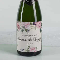 Zur Hochzeit - persönliche Flaschenaufkleber für Ihre Hochzeit